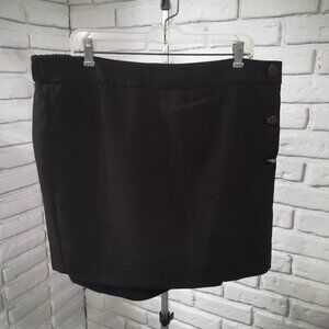 NWT Addition Elle Ladies Size 20 Black Elastic Waist in Back Shorts